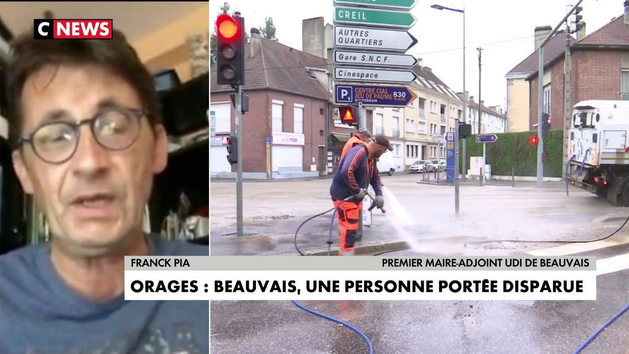 Inondation : « Un jeune garçon est tombé dans la rivière (...) Nous ne l'avons pas encore retrouvé », s'alarme Franck Pia, premier maire-adjoint UDI de Beauvais