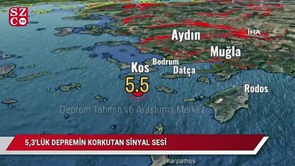 5,3'lük depremin korkutan sinyal sesi