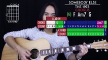 Somebody Else Guitar Tutorial - The 1975 Guitar Lesson Tabs   Easy Chords   Guitar Cover