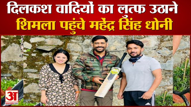 दिलकश वादियों का लुत्फ उठाने शिमला पहुंचे Mahendra Singh Dhoni | Shimla Himachal News |