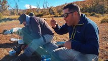 Pesca de truchas con señuelos en Patagonia, Tierra del Fuego. Fish Finder