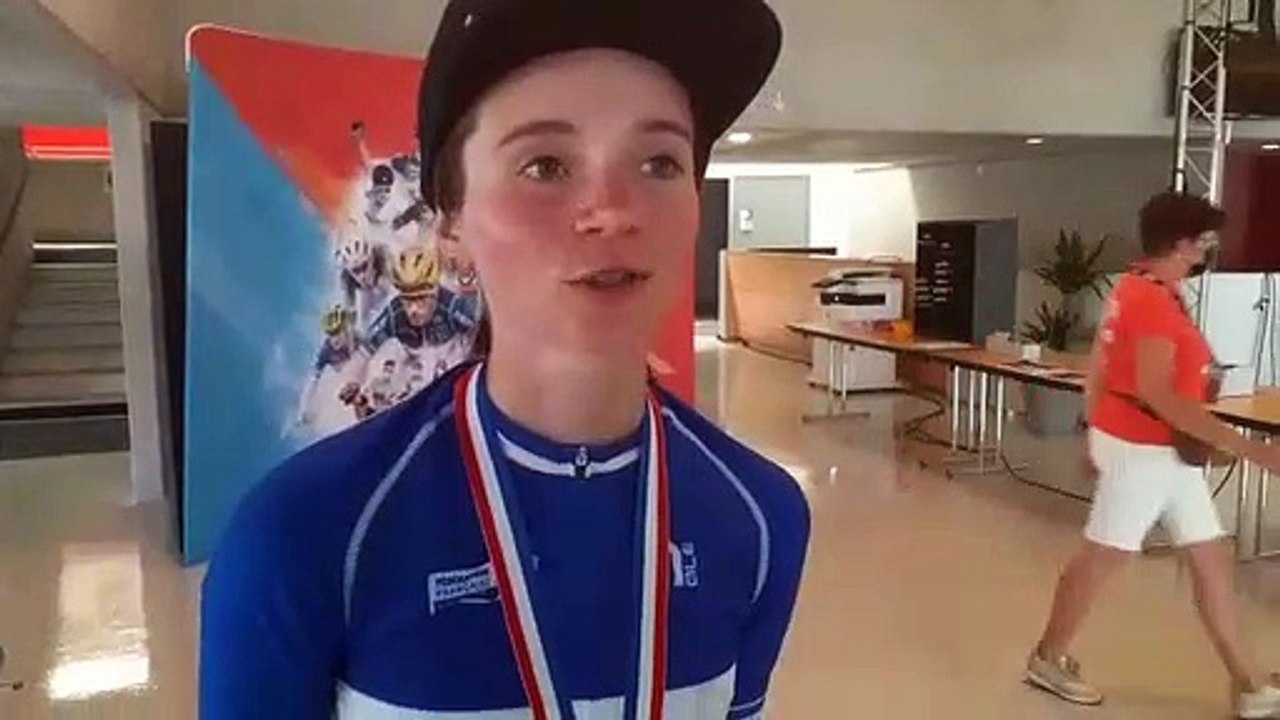 La réaction d'Evita Muzic, championne de France sur route à Épinal