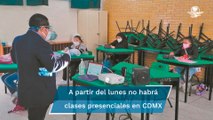 Suspenden actividades presenciales en escuelas públicas y privadas de CDMX por semáforo amarillo