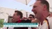 Fans von Portugal und Deutschland in Feierlaune