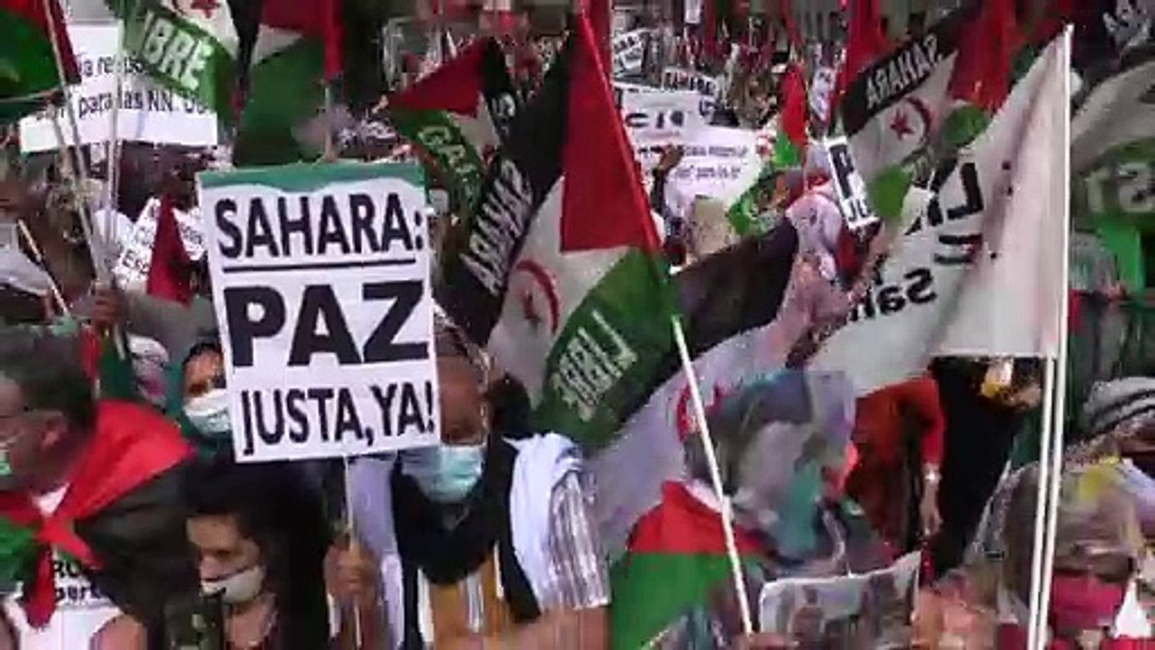 Westsahara-Demonstrationen in Madrid