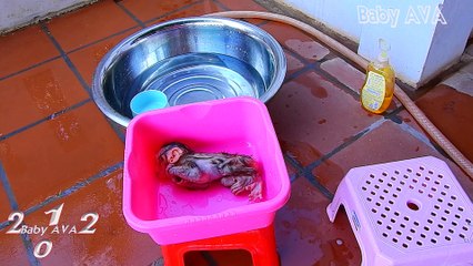 1=3475=Mike=Daddy Takes A Shower For New Born MIKE The First DayHe Cry Near Loudly So Pity