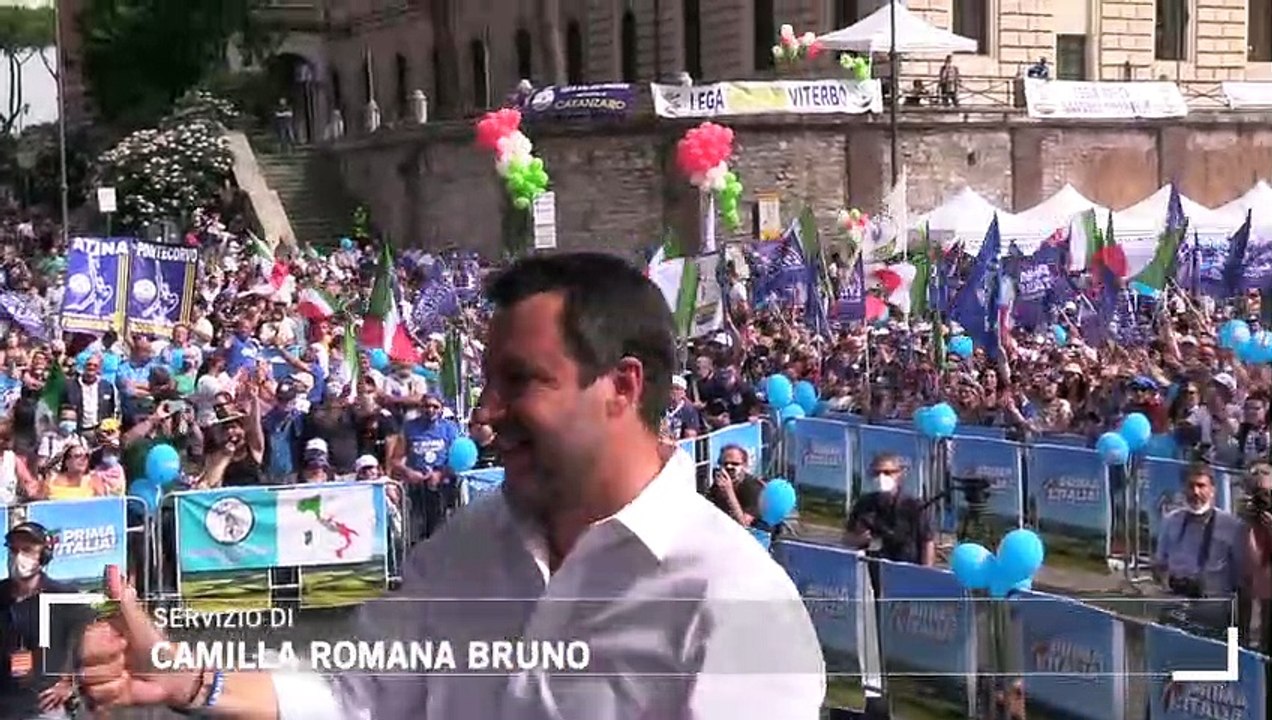 Lega in piazza a Roma. Le voci dei militanti: "Piena fiducia in Salvini; bene sostenere Draghi"