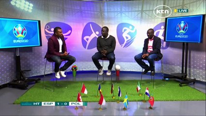 Half-time Match analysis Euro 2020 , Spain vs Poland match with Spain in the lead 1-0