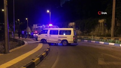 'Dur' ihtarına uymayan kadın sürücü kaza yaptı