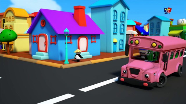 Les roues sur le bus - autobus rimes pour les enfants - top français rimes - The Wheels On The Bus