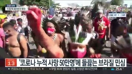 "대통령 퇴진해라"…'50만명 사망' 브라질서 시위