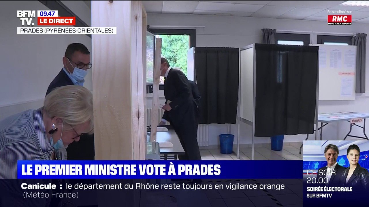 Élections régionales: le Premier ministre Jean Castex vote à Prades, dans les Pyrénées-Orientales
