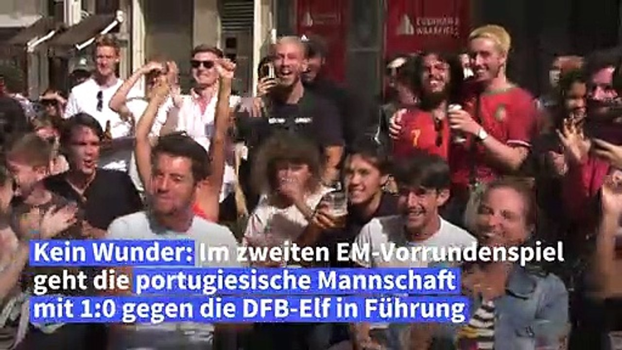 Lange Gesichter bei Fußball-Fans in Lissabon