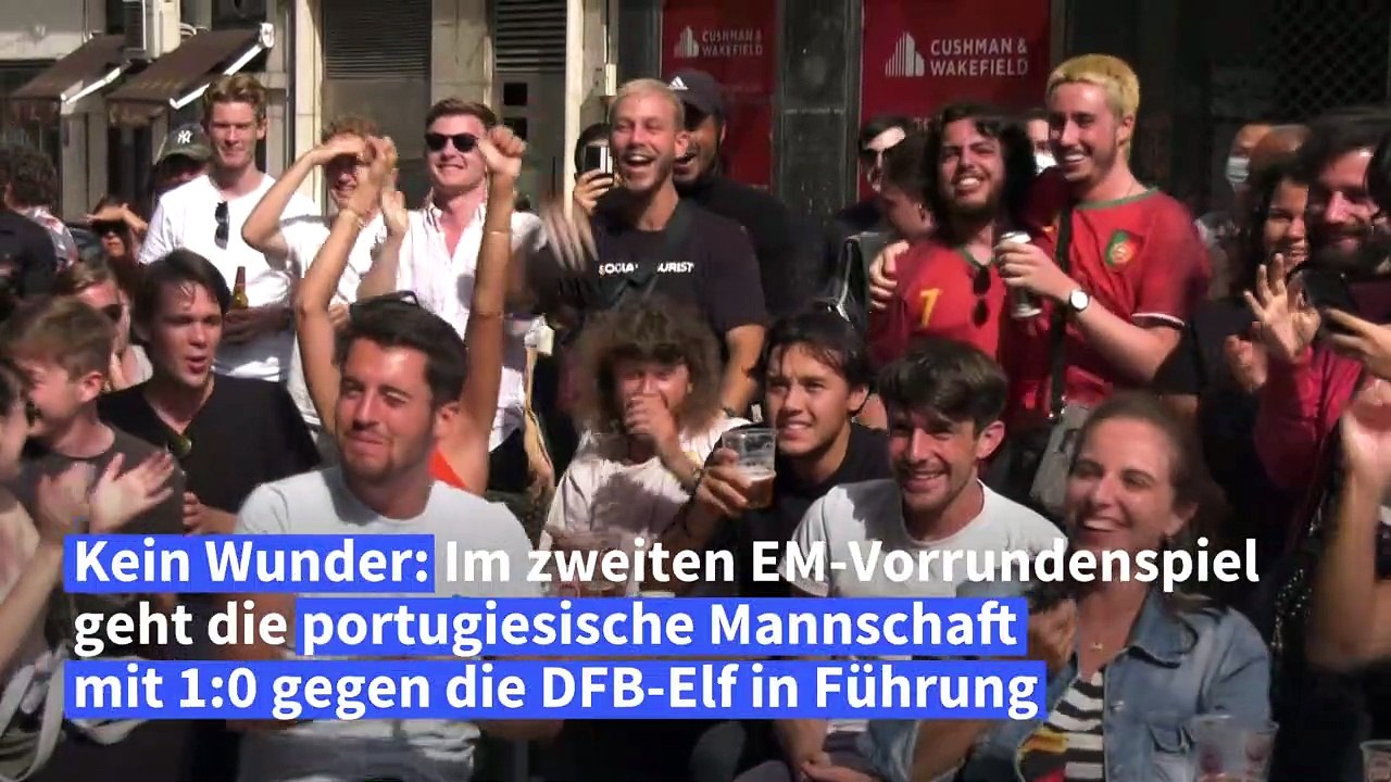 Lange Gesichter bei Fußball-Fans in Lissabon