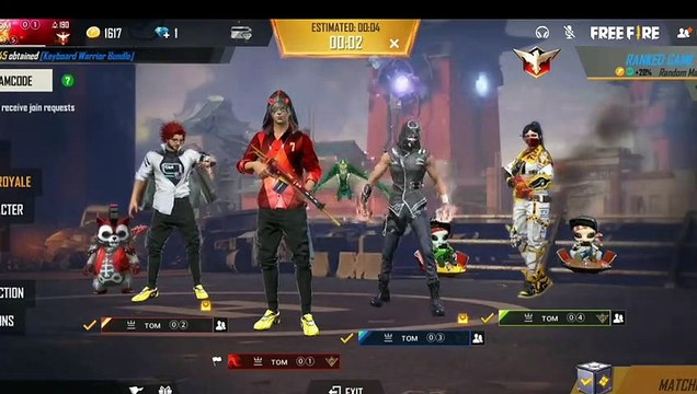 Garena Free fire game play | Tom gamers | Classic - Ranked