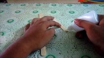 Diy- Earring Holder With Icecream/Popsicle Sticks - Kids Craft