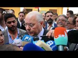 المرشح الرئاسي موسى مصطفى موسى عقب الإدلاء بصوته في الانتخابات المصرية