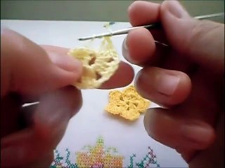 flor de crochê