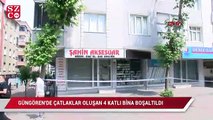 Güngören'de çatlaklar oluşan 4 katlı bina boşaltıldı