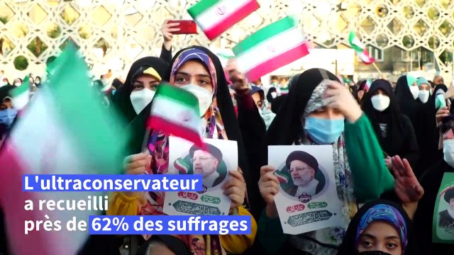 Iran: des partisans de Raïssi fêtent sa victoire à la présidentielle