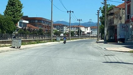 Düzce'de tehlikeli akrobasi