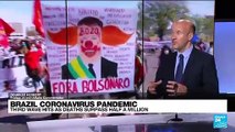 Third pandemic wave hits as Brazil surpasses half million Covid-19 deaths
