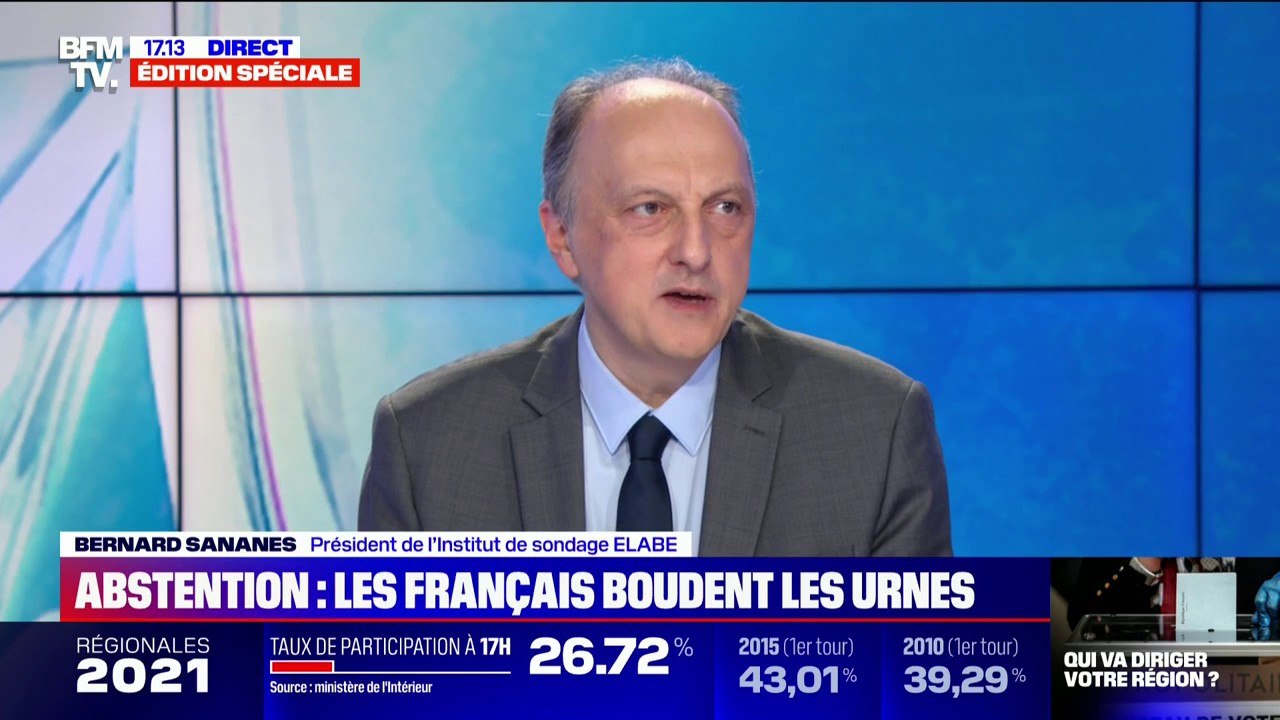 L'abstention au premier tour des élections régionales est estimée à 68,5%, selon une projection Elabe pour BFMTV