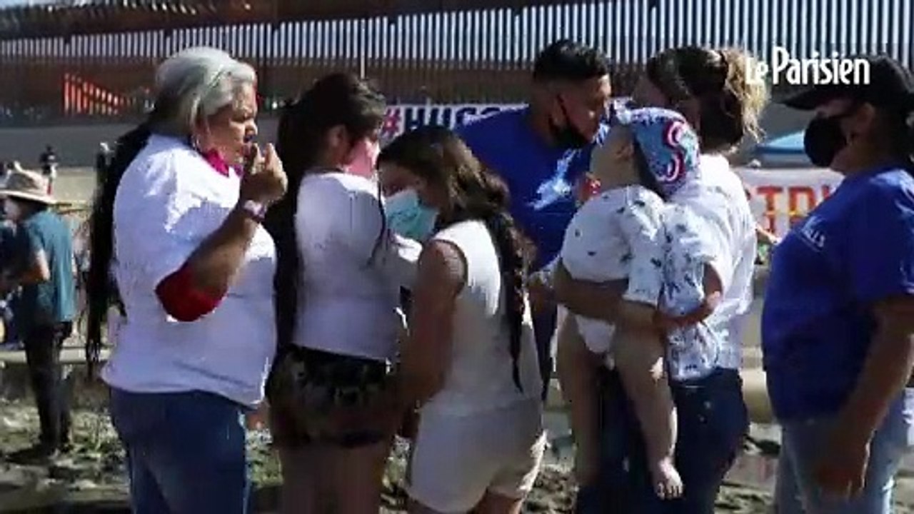 Pour la première fois depuis le début de la pandémie, des familles séparées se retrouvent à la frontière du Mexique et des Etats-Unis