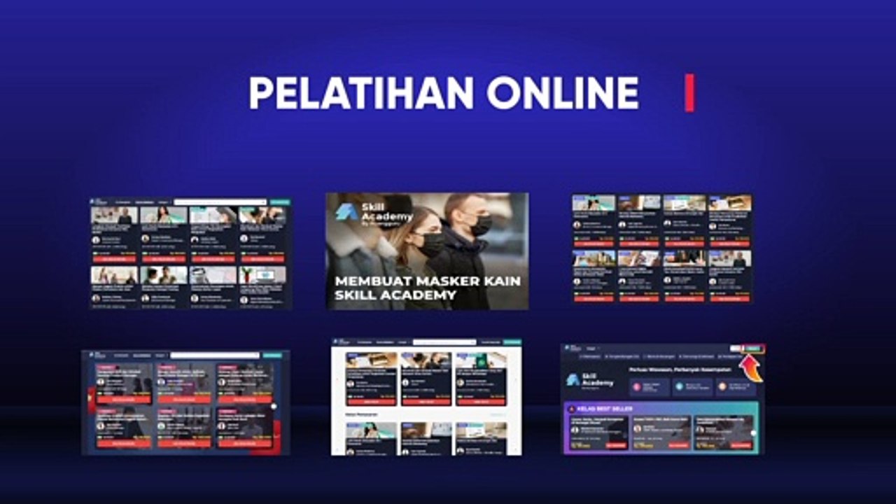 Pelatihan kartu prakerja || Komisi Uang Tunai dan bonus PULSA dari skiil academi