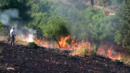 Orman yangınına ilk müdahale gazeteciler ile vatandaşlardan geldi