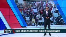 Aksi Demo Tuntut Presiden Brazil Jair Bolsonaro Mengundurkan Diri