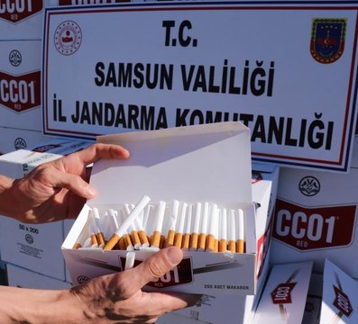 Son dakika haberleri: Samsun merkezli operasyonda 3 milyon 263 bin kaçak makaron ele geçirildi