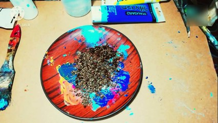 رسم منظر الغروب بطريقة رائعة