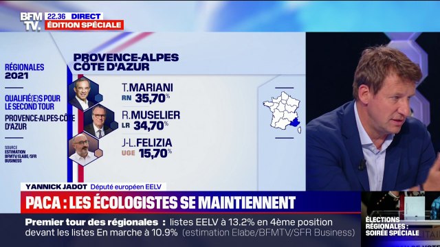 Régionales en PACA: pour Yannick Jadot, le maintien de Jean-Laurent Felizia est une erreur politique