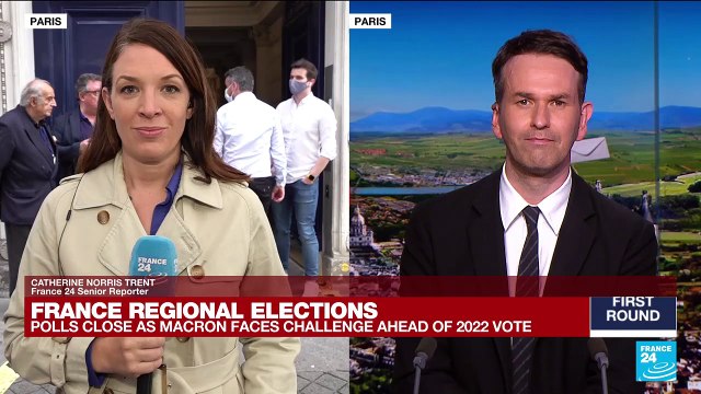 France regional elections: Polls close in French regional elections marred by low turnout