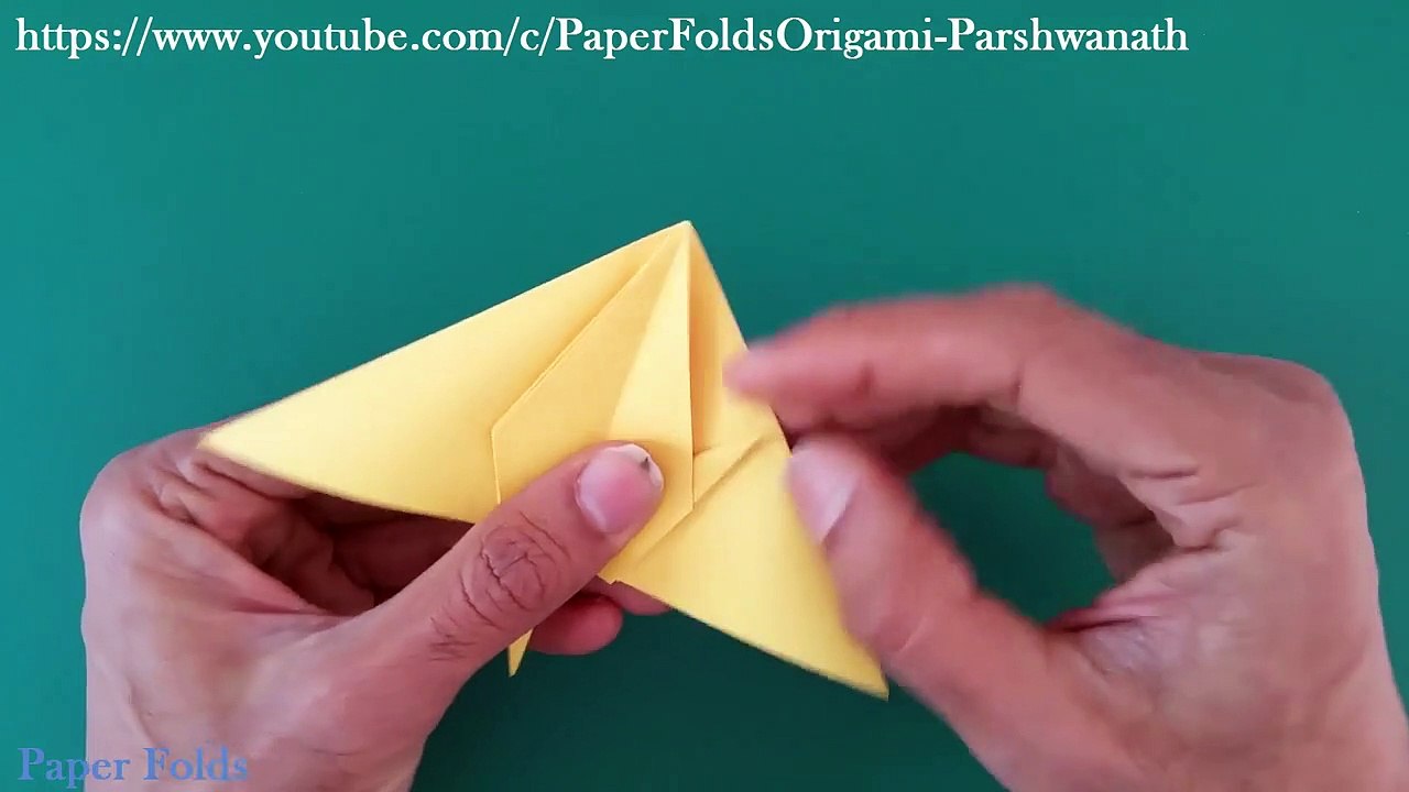 How To Make A Paper "Crane Bird Bookmark"  - Useful Origami Tutorial