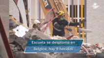 Colapsa escuela en construcción en Bélgica; hay al menos 5 muertos