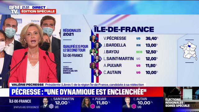 Régionales en Île-de-France: pour Valérie Pécresse s'abstenir ou disperser les voix en votant RN ou LREM c'est faire élire cette gauche extrême