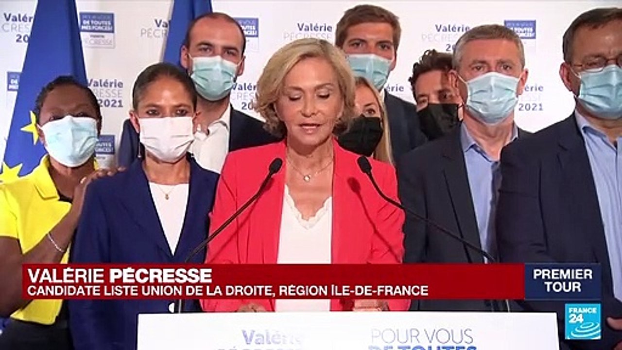 REPLAY - Elections régionales : discours de V. Pécresse, candidate sortante en Ile-de-France