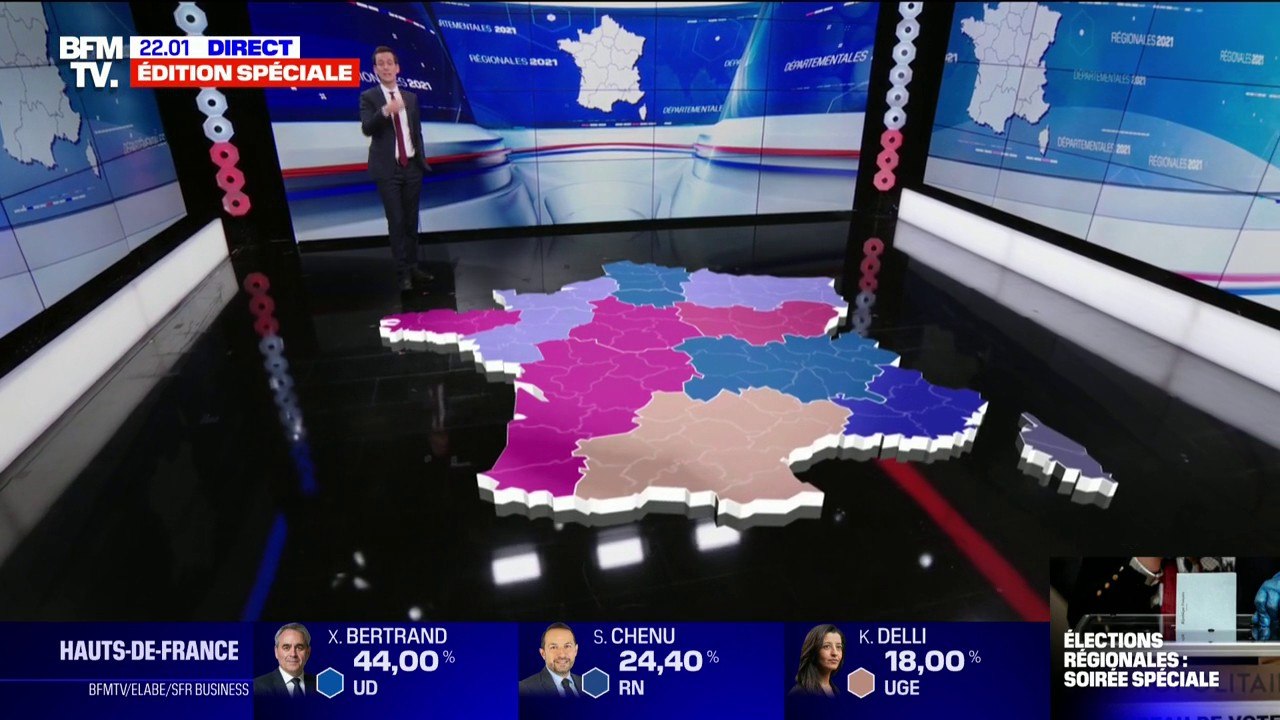 Régionales: le point sur les estimations à 22h