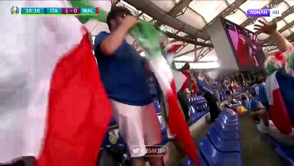 ايطاليا 1 × 0 ويلز | ملخص هدف المباراة كاملاً مع الاعادات 