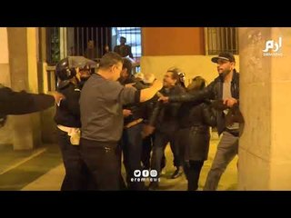 الشرطة المغربية تفرق احتجاج المعلمين في الرباط بخراطيم المياه