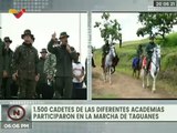 Cadetes de la FANB marcharon desde Taguanes hasta el Campo Inmortal de Carabobo