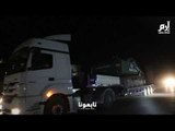 قافلة من المركبات العسكرية التركية تنقل أسلحة ثقيلة باتجاه حلب السورية