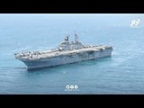 السفينة الحربية الأمريكية بوكسر التي أعلن ترامب تدميرها لطائرة مسيرة عند مضيق هرمز