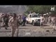 لحظة استهداف الحوثيين لمعسكر الجلاء في عدن