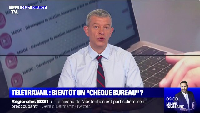 Télétravail: des patrons et des syndicalistes défendent l'instauration d'un chèque bureau