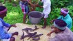 SNAKEHEAD MURREL FISH Viral Meen River Fish Fry Cooking  In Village Village Fish Fry Recipe