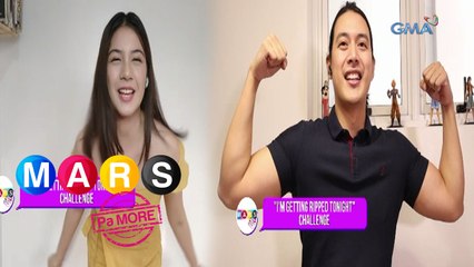 Mars Pa More: Mike Tan at Zonia Meja, in character sa “I’m Getting Ripped Tonight” challenge!