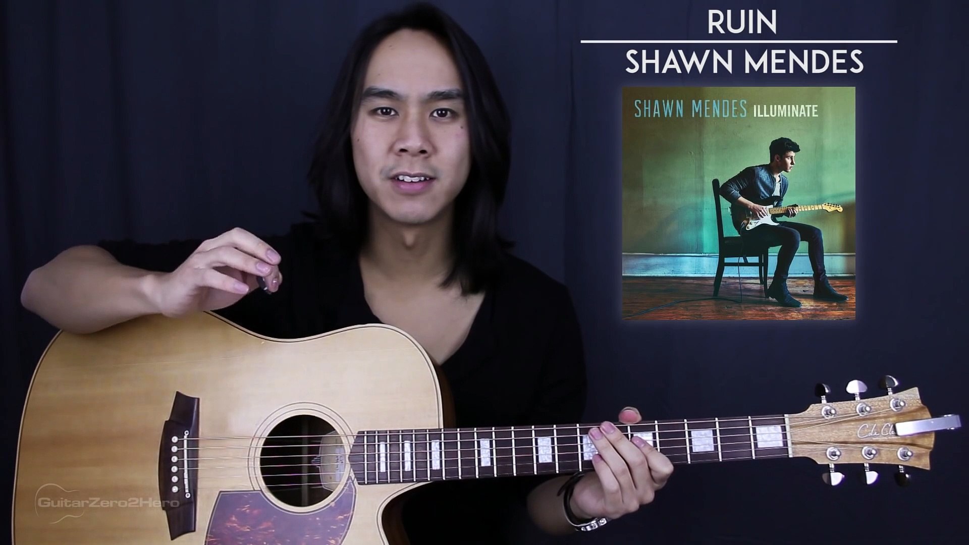 Ruin - Shawn Mendes Guitar Tutorial Lesson Chords + Tabs + Solo + Cover -  video Dailymotion